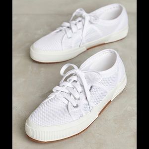 Superga women’s white mesh sneakers, size 39
